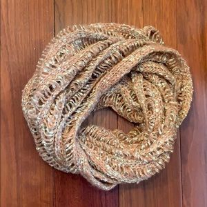 Dusty peach Cowl neck scarf